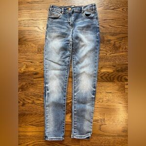 Crewcuts Kids Distressed Denim Jeans Elastic Waistband Size 8/10